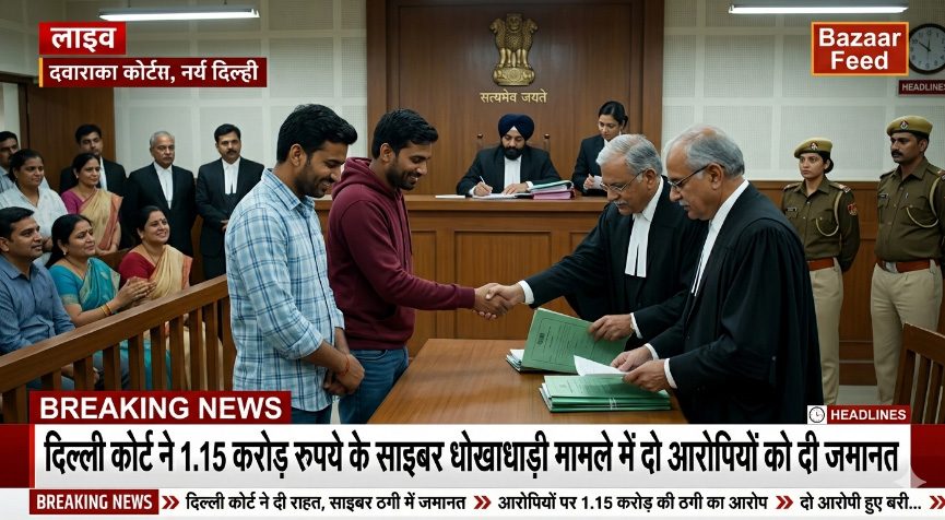 दिल्ली कोर्ट ने 1.15 करोड़ रुपये के साइबर धोखाधड़ी मामले में दो आरोपियों को दी जमानत
